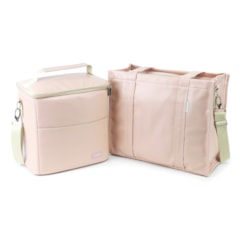 Kit Bolsa Tote Pro Midi com Alça + Térmica Move Grande Nude