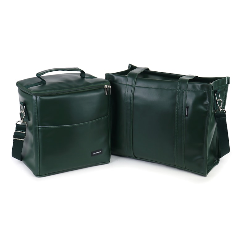 Kit Bolsa Tote Pro Midi com Alça + Térmica Move Grande Verde Oliva