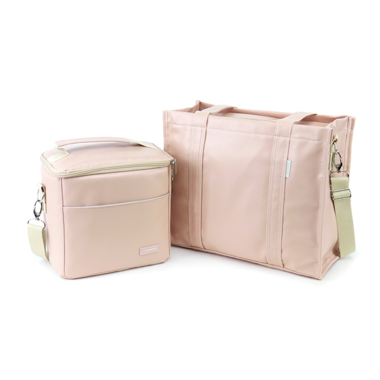 Kit Bolsa Tote Pro Midi com Alça + Térmica Move Média Nude