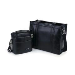 Kit Bolsa Tote Pro Midi com Alça + Térmica Move Mini Preta