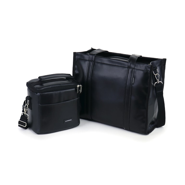 Kit Bolsa Tote Pro Midi com Alça + Térmica Move Mini Preta