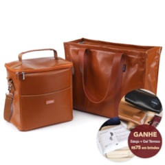 Kit Bolsa Tote + Térmica Move Grande Caramelo