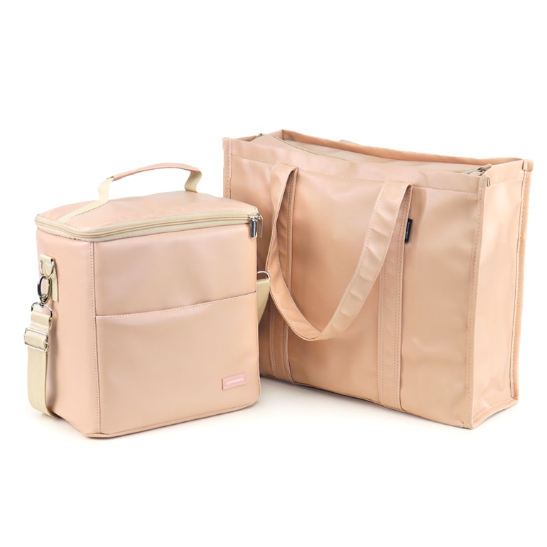 Kit Bolsa Tote + Térmica Move Grande Nude