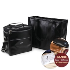 Kit Bolsa Tote + Térmica Move Grande Preta