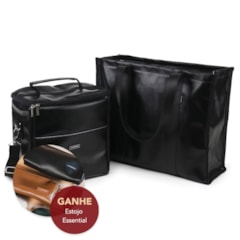 Kit Bolsa Tote + Térmica Move Grande Preta