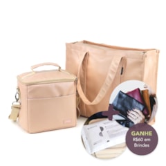 Kit Bolsa Tote + Térmica Move Média Nude