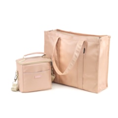 Kit Bolsa Tote + Térmica Move Mini Nude