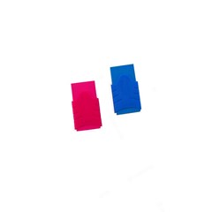 Kit Borracha TPR Neon com 2 Unidades Azul e Rosa