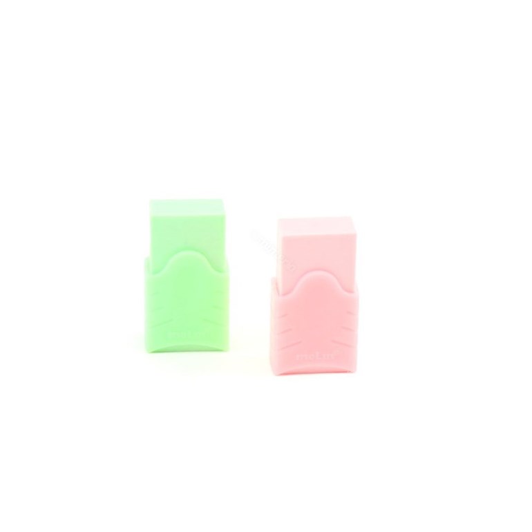Kit Borracha TPR Pastel com 2 Unidades Verde e Rosa Pastel