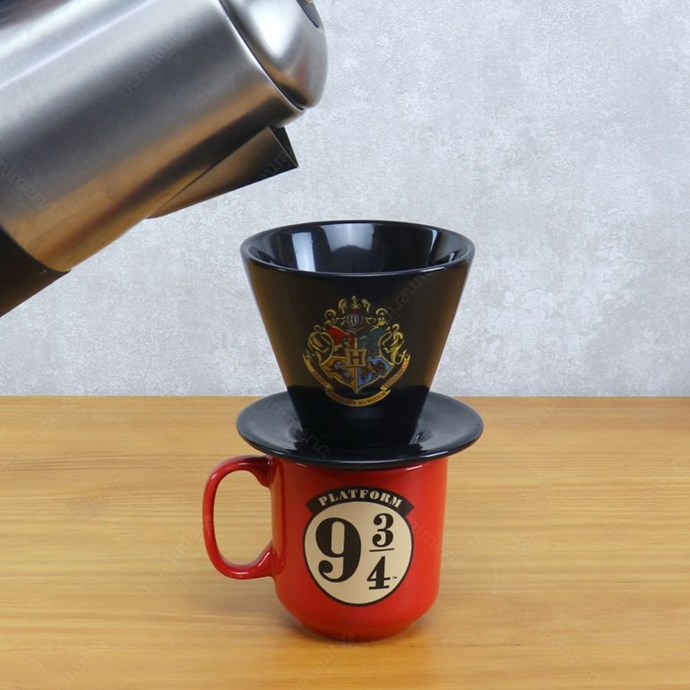 Kit Café de Porcelana Harry Potter com Caneca e Coador