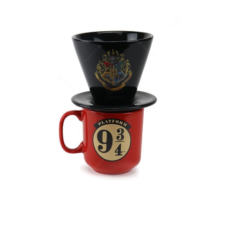 Kit Café de Porcelana Harry Potter com Caneca e Coador