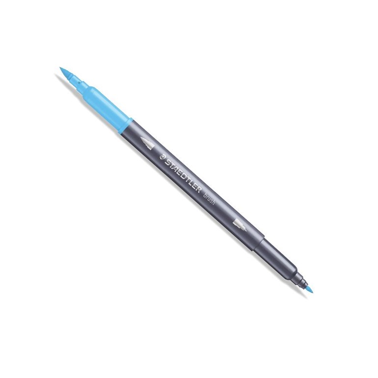 Kit Caneta Brush Pen Lettering Staedtler Ponta Dupla 12 Cores