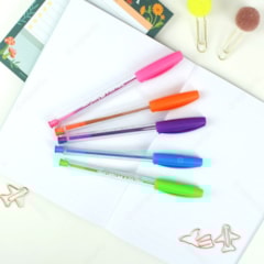 Kit Caneta Esferográfica Faber-Castell Trilux Colors 5 Cores
