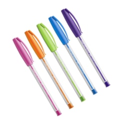 Kit Caneta Esferográfica Faber-Castell Trilux Colors 5 Cores