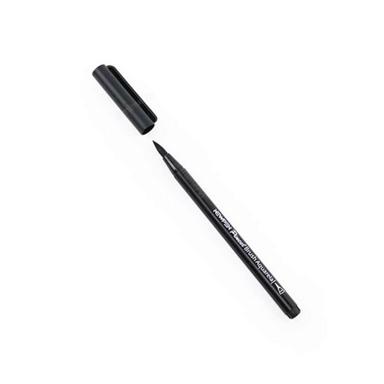 Kit Canetas Brush Pen Newpen com 6 Tons de Cinza