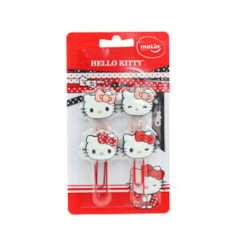 Kit Clips Hello Kitty 50 mm com 4 Unidades