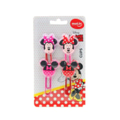 Kit Clips Minnie 50 mm com 4 Unidades