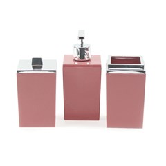 Kit de Banheiro com 3 Peças Rose Quadratta