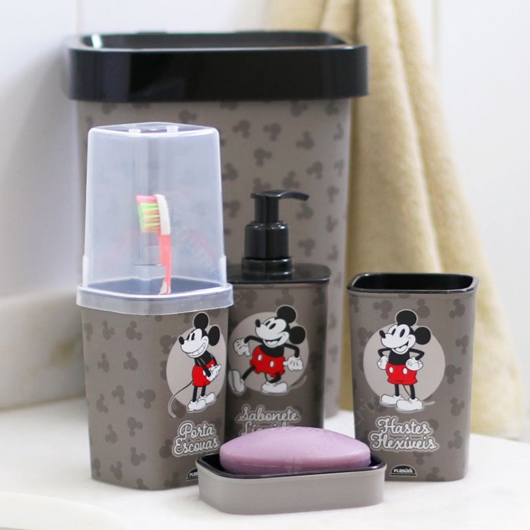 Kit de Banheiro Mickey Mouse 5 Peças