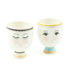 Kit de Cachepôs Bonecas de Porcelana Colorido Médio