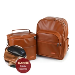 Kit Mochila Essential + Térmica Move Grande Caramelo