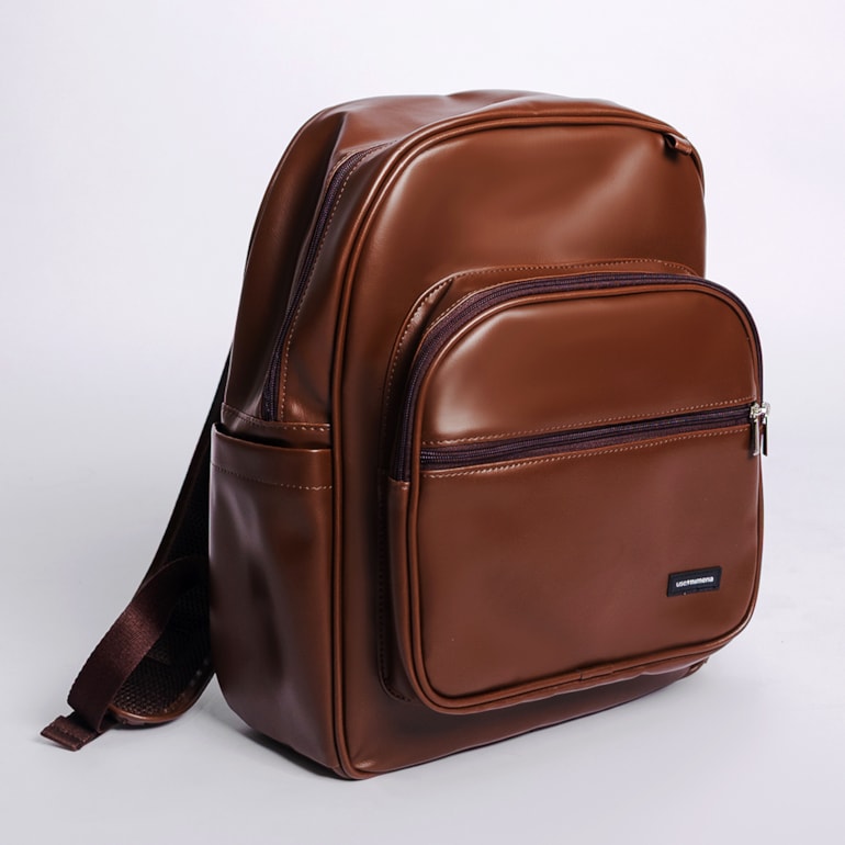 Kit Mochila Essential + Térmica Move Grande Marrom Cacau
