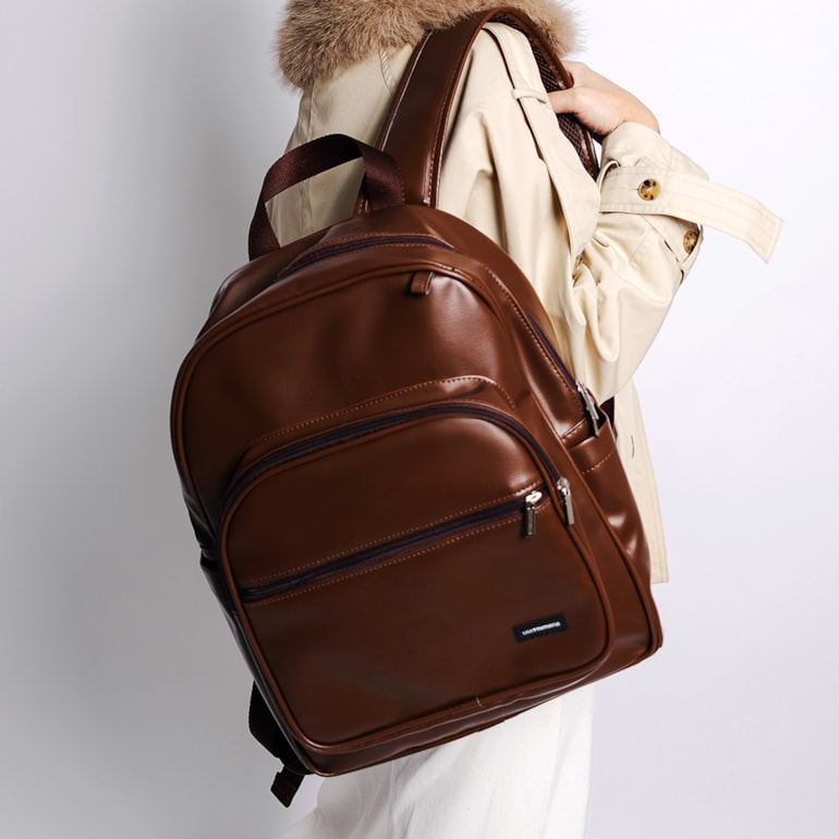 Kit Mochila Essential + Térmica Move Grande Marrom Cacau