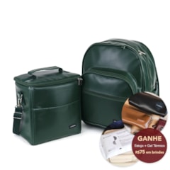 Kit Mochila Essential + Térmica Move Grande Verde Oliva