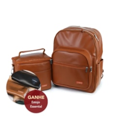 Kit Mochila Essential + Térmica Move Média Caramelo