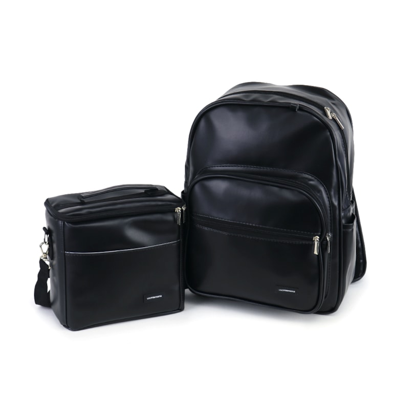 Kit Mochila Essential + Térmica Move Média Preta