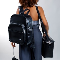 Kit Mochila Essential + Térmica Move Mini Preta