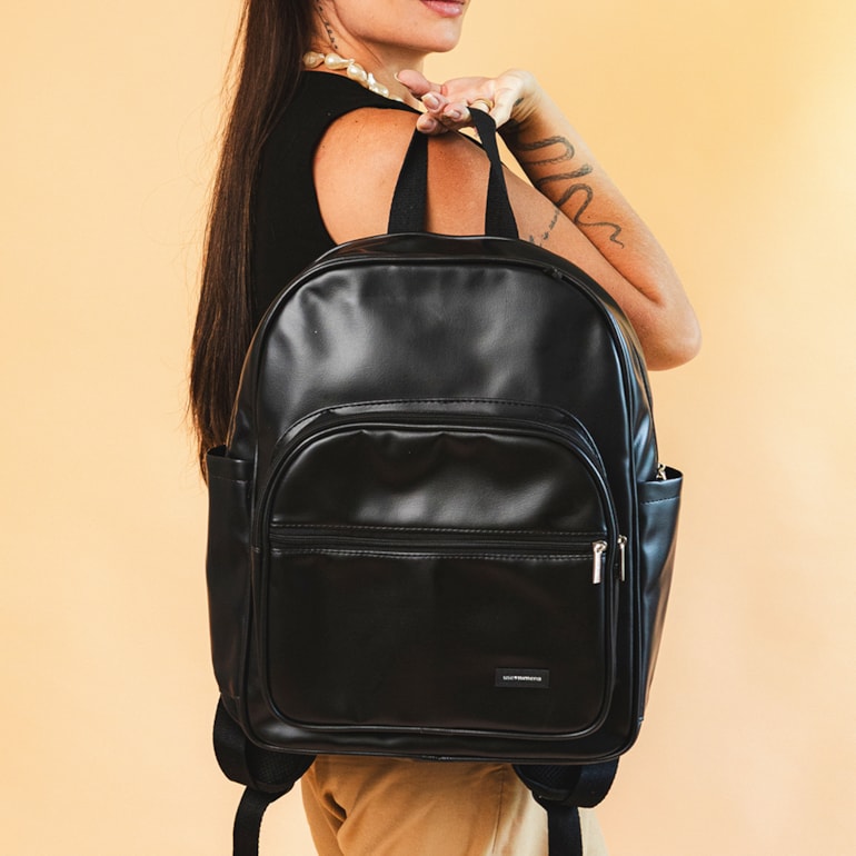 Kit Mochila Essential + Térmica Move Mini Preta