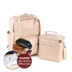 Kit Mochila Quadrada + Térmica Move Média Nude