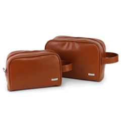 Kit Necessaire Essential Caramelo