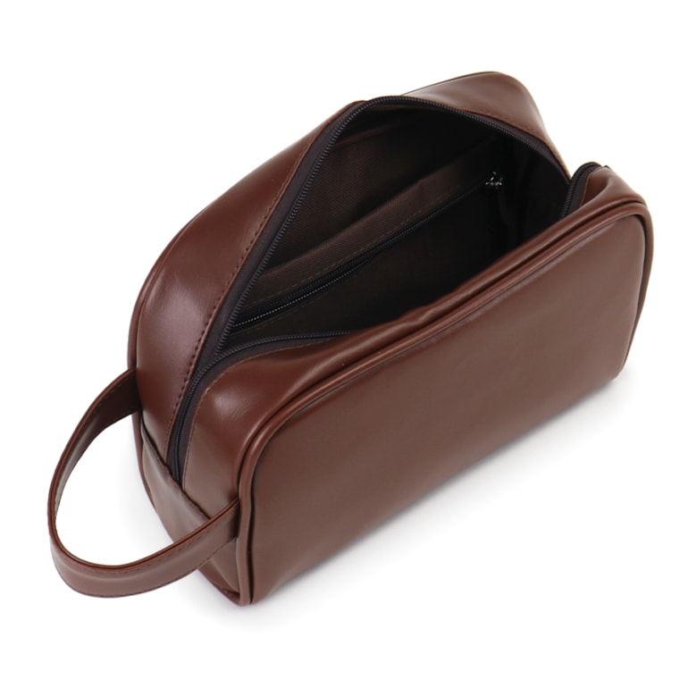 Kit Necessaire Essential Marrom Cacau
