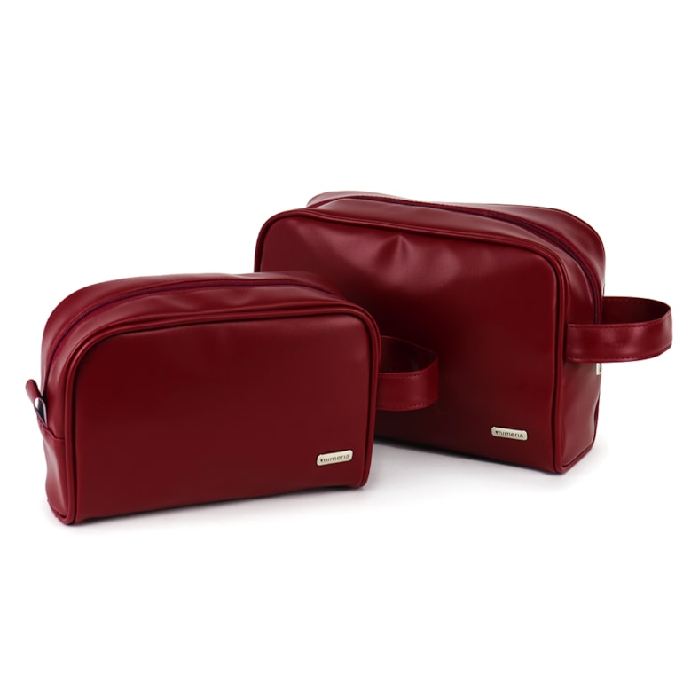 Kit Necessaire Essential Vermelho Cereja
