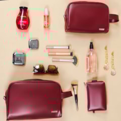 Kit Necessaire Essential Vermelho Cereja