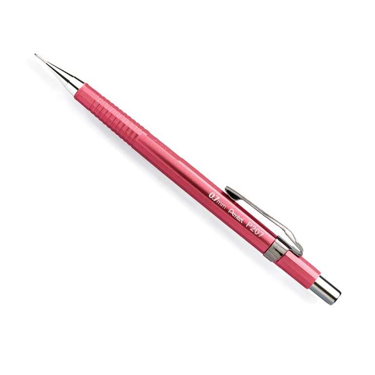 Lapiseira Pentel Sharp P200 Metálica Rosa Escuro Ponta:0.7 mm