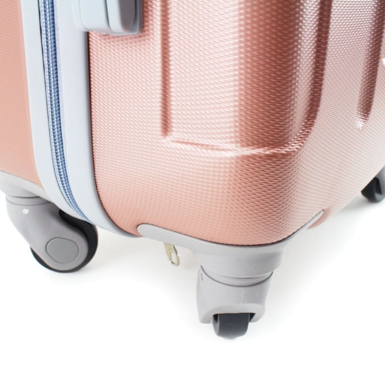 Mala de Viagem com Rodinhas Trip Rose Gold e Prata