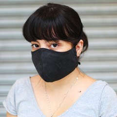 Máscara de Proteção Suede com Malha Modelo Bico de Pato Lisa Marrom
