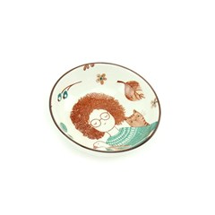 Mini Bowl de Cerâmica Estampado a Menina, o Ganso e o Gato