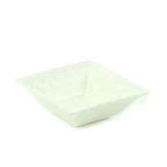 Mini Bowl de Cerâmica Quadrado Branco