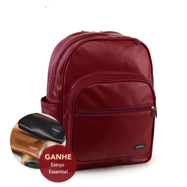 Mochila Essential Vermelho Cereja