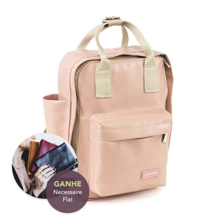 Mochila Quadrada Mini Nude