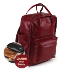 Mochila Quadrada Vermelho Cereja