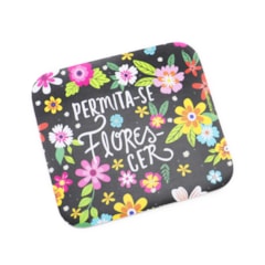 Mouse Pad Floral com Frase