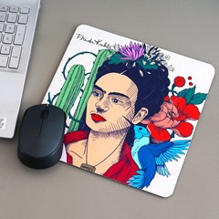 Mouse Pad Frida Kahlo Cacto e Flor