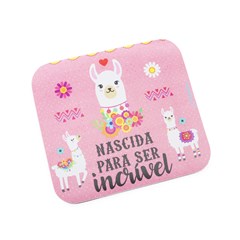 Mouse Pad Lhama Candy com Frase