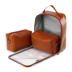 Necessaire Cristal Trio Caramelo
