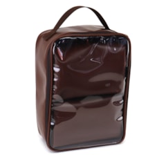 Necessaire Cristal Trio Marrom Cacau